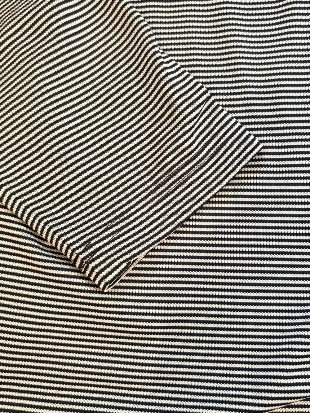 Cutter & Buck Men's Navy White Striped 1/4 Zip Performance Pullover Sz L